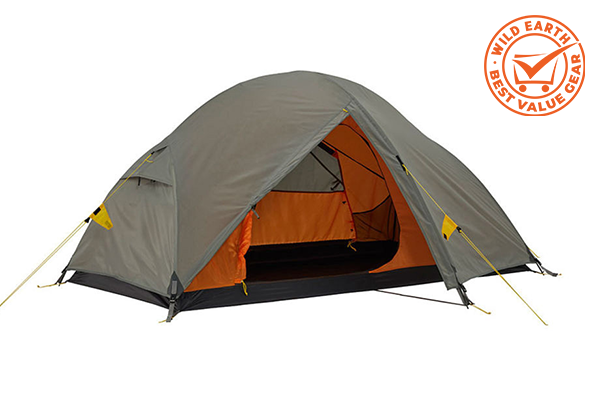 WECHSEL VENTURE 2 TRAVEL LINE 2-PERSON CAMPING TENT - GREY/ORANGE