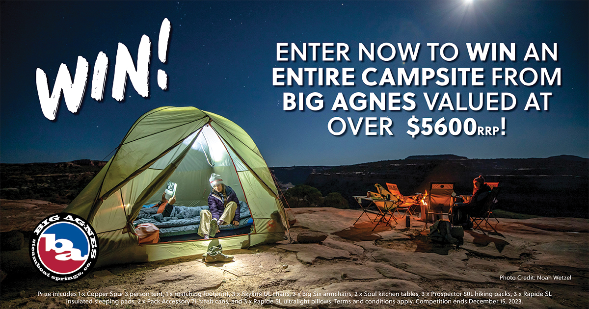 WIN a Big Agnes Campsite worth $5,600 RRP