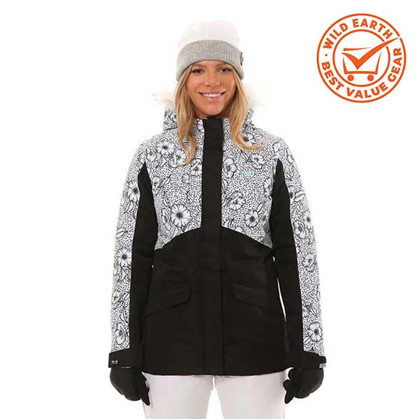 XTM Kelsey Waterproof Womens Snow Jacket - White Floral