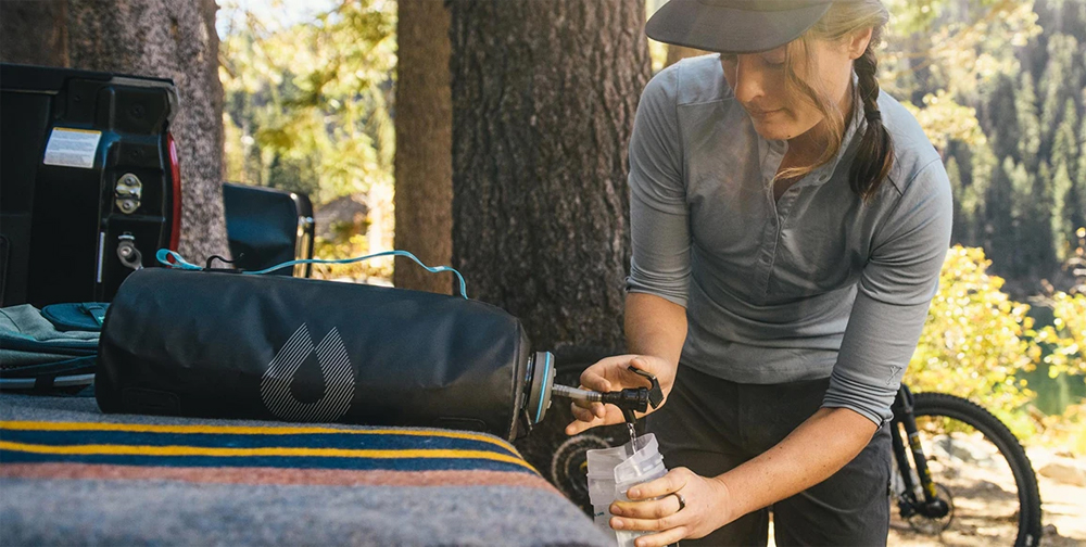 Staying hydrated while camping