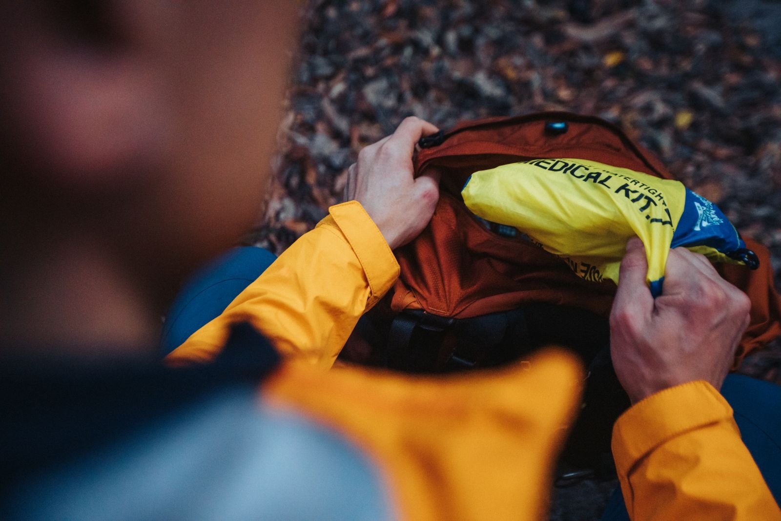 MK First Aid Kit on a multi day hike with Wild Earth Ambassador Nathan McNeil