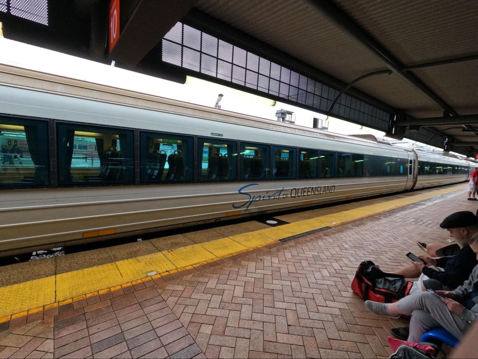 Spirit of Queensland Train at the station