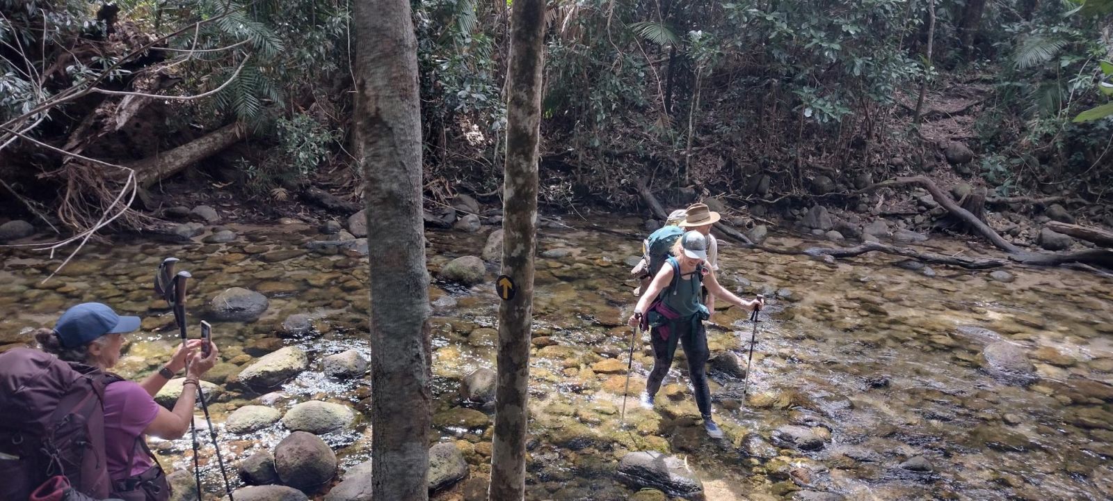 Ronan and Tash in a creek crossing