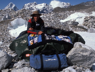 Some of the products that I got Roland to make me for my STS expedition - canvas duffles, first aid kit.