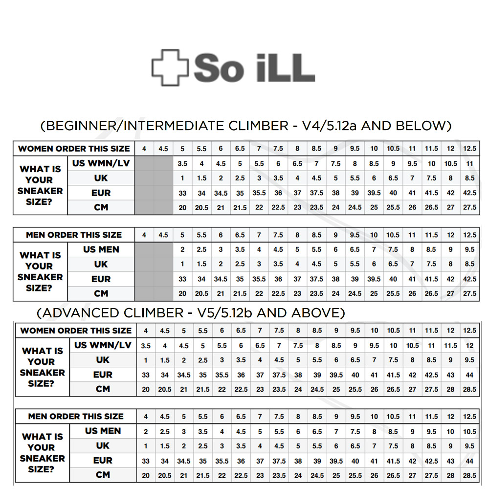 Lv Size Chart