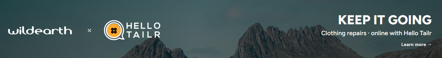 Hello Tailr x Wild Earth Collab - Repair, Rewear