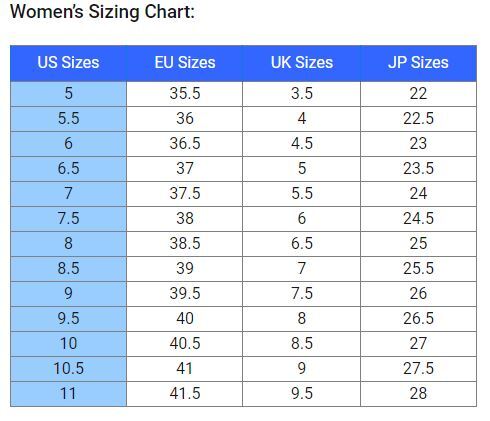 Xero Mesa Womens Sizeguide
