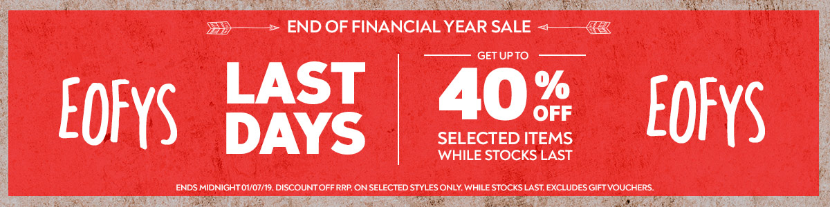 EOFY Sale - Last Days - Grab a deal before June 30! Shop Now!