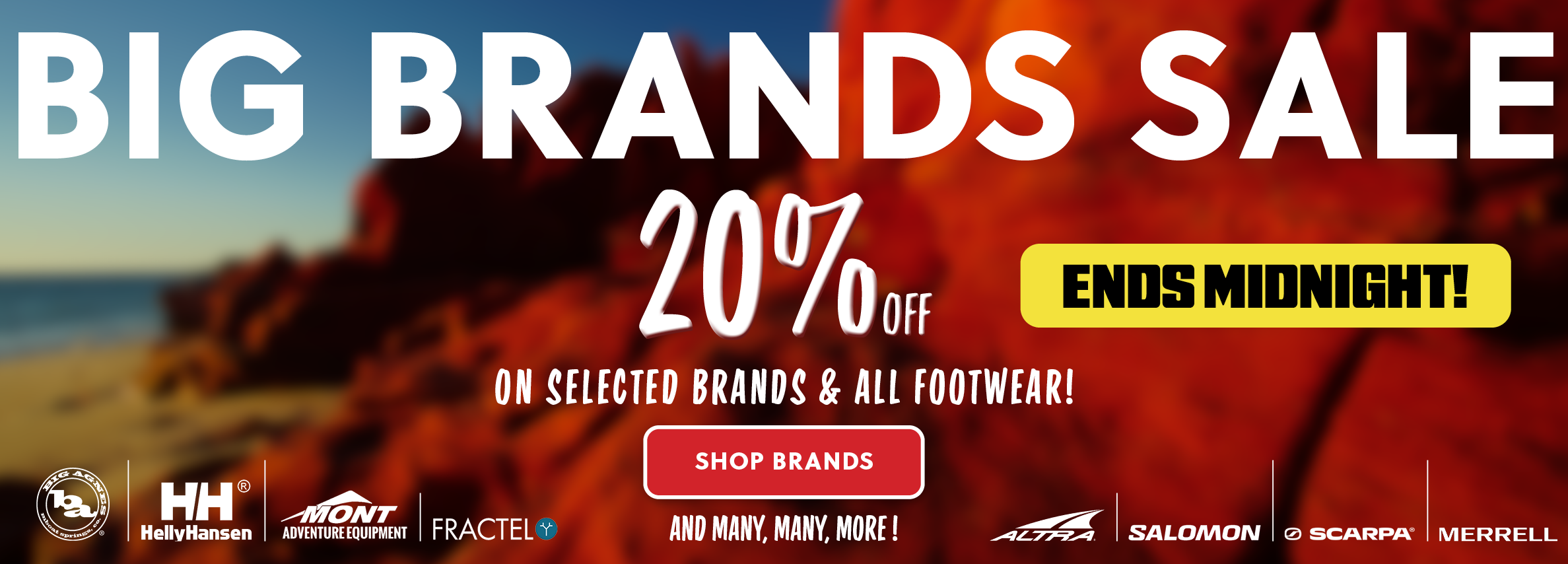 Big Brands Sale 25 Ends Midnight HS Bnr