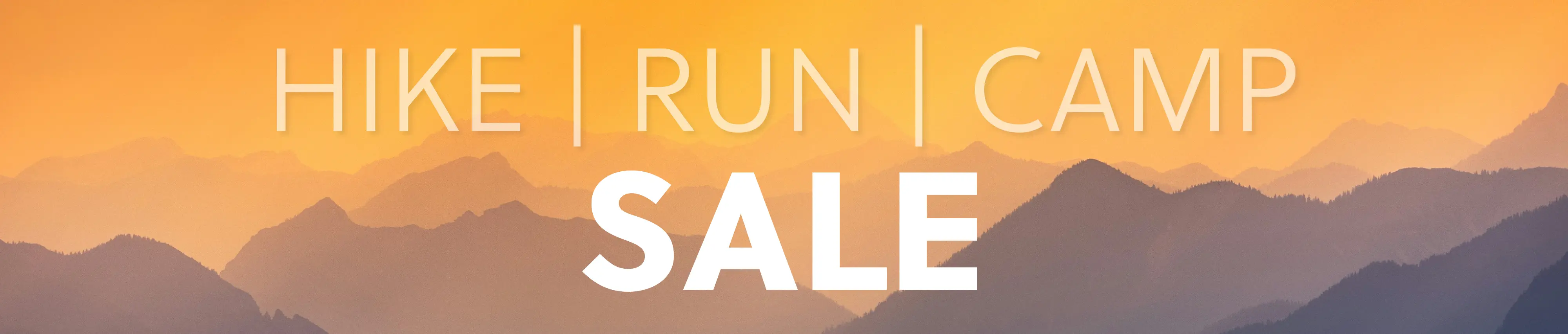 Hike Run Camp Sale 25 HS Bnr