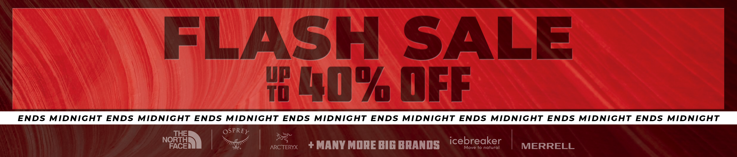 Flash Sale 26 ENDS MIDNIGHT Hs Bnr