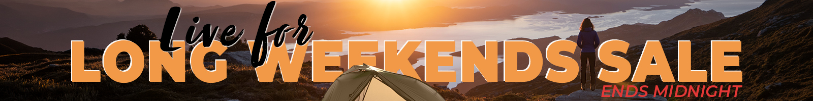 Live for Long Weekend 26 ENDS MIDNIGHT XL Cat