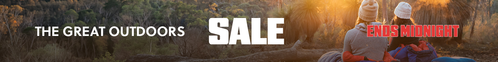 Great Outdoors Sale 26 ENDS MIDNIGHT XL Cat