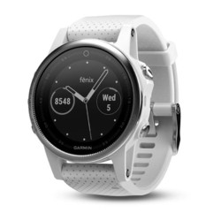 Garmin Fenix 5S GPS Watch - White/Carrara White Band