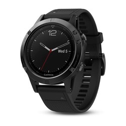 Garmin Fenix 5 GPS Watch - Black Sapphire/Black Band