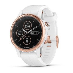 Garmin Fenix 5S Plus Sapphire GPS Watch - White Rose Gold