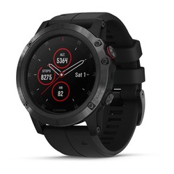 Garmin Fenix 5X Plus GPS Watch - Sapphire Black with Black Band
