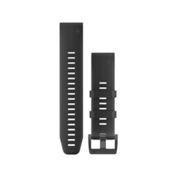 Garmin QuickFit 22 Watch Bands - Black/Black Silicone