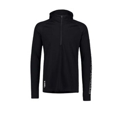 Mons Royale Temple Tech Merino Mens Hoodie - VLU Black