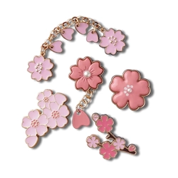 Crocs Blooming Cherry Blossom Jibbitz Shoe Charms - 5 Pack