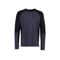 Mons Royale Olympus Mens Merino Long Sleeve Top - Black/9 Iron