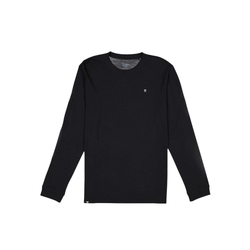 Mons Royale Icon Classic Mens Merino Long Sleeve T-Shirt - Black