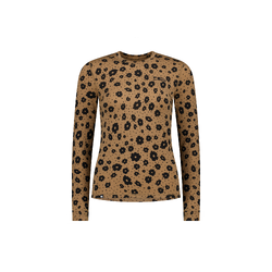 Mons Royale Cascade Womens Merino Base Layer Long Sleeve T-Shirt - Aoraki Lily Toffee