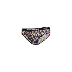 Mons Royale Folo Womens Merino Briefs - Rock Leopard