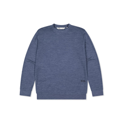 Mons Royale Horizon Mens Merino Long Sleeve Crew T-Shirt - Navy