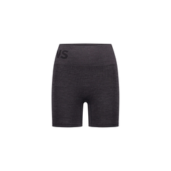 Mons Royale Solace Womens Merino Seamless Tights Shorts - Forged Iron
