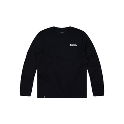 Mons Royale Icon Mens Merino Long Sleeve T-Shirt - Black
