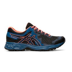 Asics Gel-Sonoma 4 (D) Womens Trail Running Shoes - Black/Sun Coral