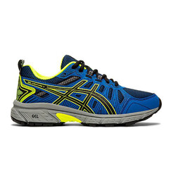 Asics Gel-Venture 7 GS Boys Trail Running Shoes - Black/Safety Yellow