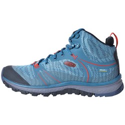 Keen Terradora Mid Waterproof Womens Hiking Boots - Blue Coral/Fiery Red