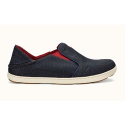 OluKai Nohea Mesh Mens Slip-on Shoes - Carbon Deep Red