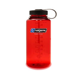 Nalgene Sustain Wide Mouth Water Bottle - 1L - Red