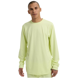 Burton Midweight Base Layer Mens Crewneck T-Shirt - Glow Yellow Green