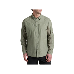 Kuhl Airspeed Mens Long Sleeve Hiking Shirt - Feather Grey