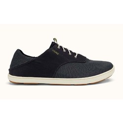 OluKai Nohea Moku Mens Slip-on Shoes - Black/Black