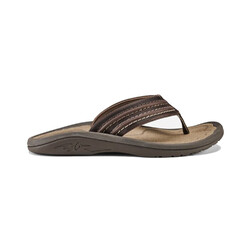 OluKai Hokua 'Ale Mens Sandals - Dark-Wood-Clay