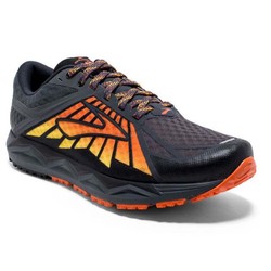 Brooks Caldera Mens Trail Running Shoes - Black/Red/Orange