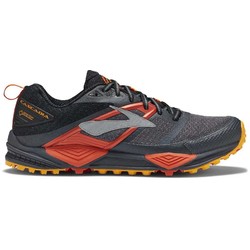 Brooks Cascadia GTX Waterproof Mens Trail Running Shoes - Black/Ebony/Cherry Tomato