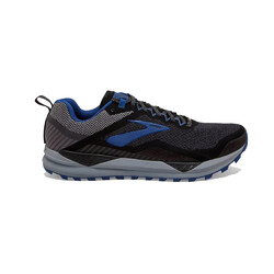Brooks GTX Cascadia 14 Mens Trail Running Shoes - Black/Grey/Blue