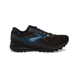 Brooks Ghost 12 GTX Mens Waterproof Road Running Shoes - Black/Ebony/Blue