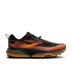 Brooks Cascadia 20 Mens Trail Running Shoes - Black/Tigerlily/Orange