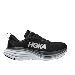 Hoka Bondi 8 Mens Road Running Shoes - Black/White