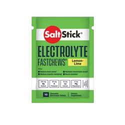 SaltStick Fastchews Electrolyte Replacement Chews - Sachet of 10 - Lemon-Lime