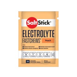 SaltStick Fastchews Electrolyte Replacement Chews - Sachet of 10 - Peach