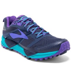 Brooks Womens Cascadia 12 Trail Running Shoes - Peacoat/Bluebird