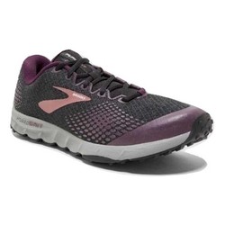 Brooks Pure Grit 7 Womens Trail Running Shoes - Black/Purple/Gry